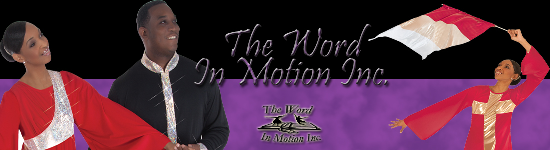 The Word in Motion liturgical dance banner