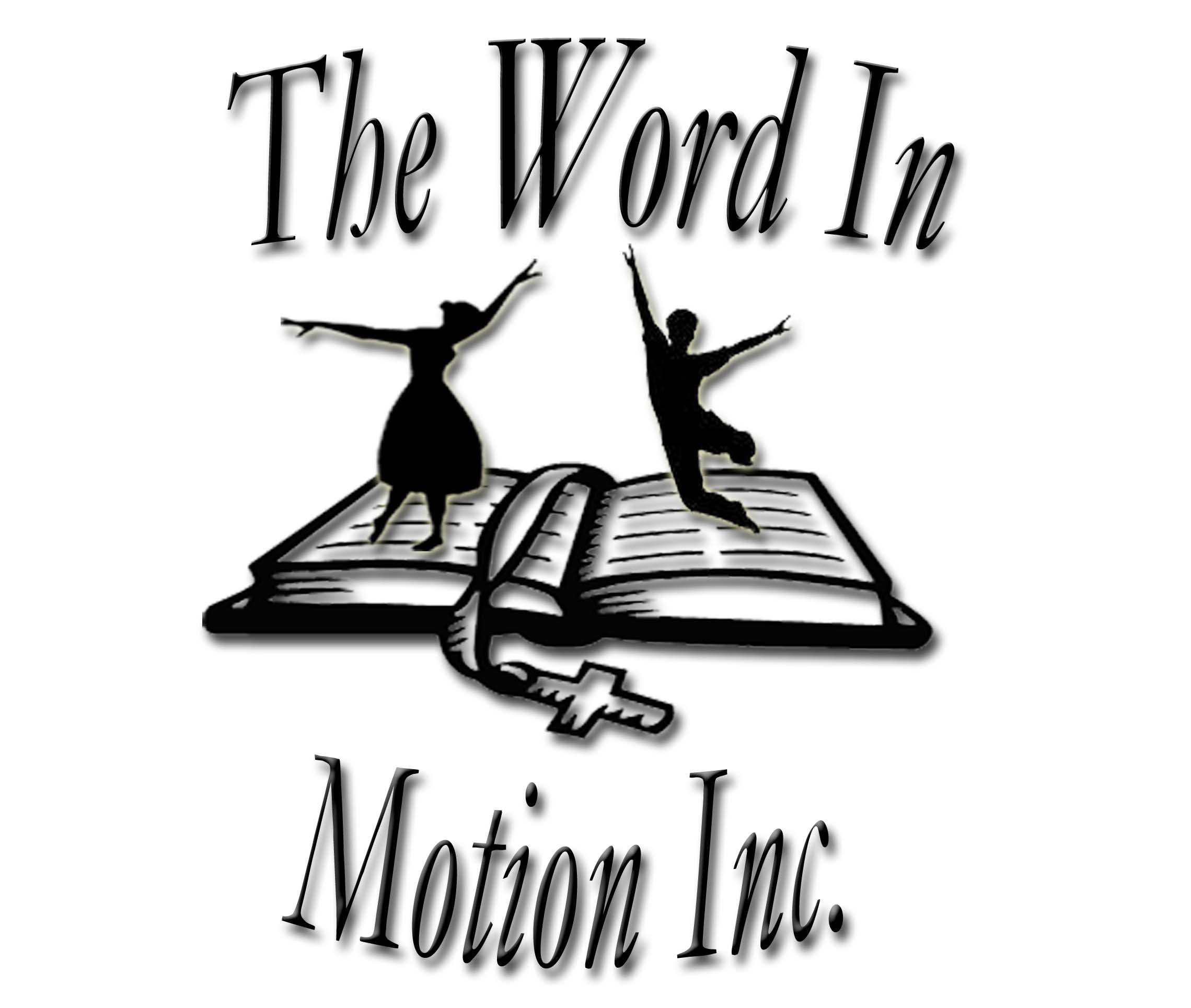 The Word in Motion liturgical dance ministry logo